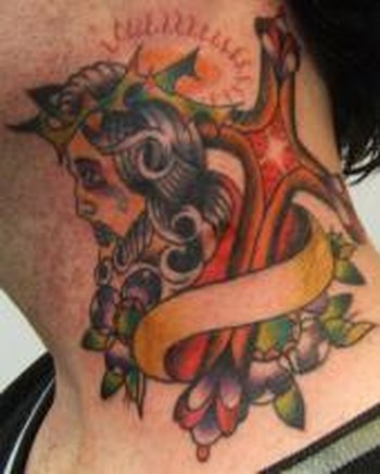 tattoos/ - Religious neck tattoo - 49315