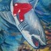 Underwater RedSox Shark Tattoo Design Thumbnail