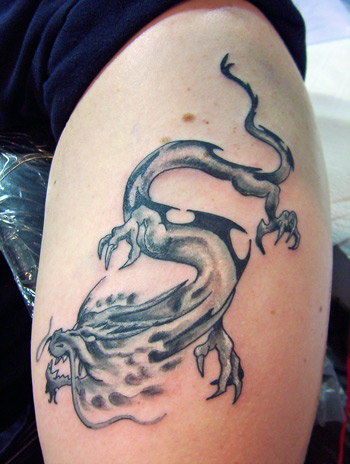 Looking for unique  Tattoos? Dragon done at 