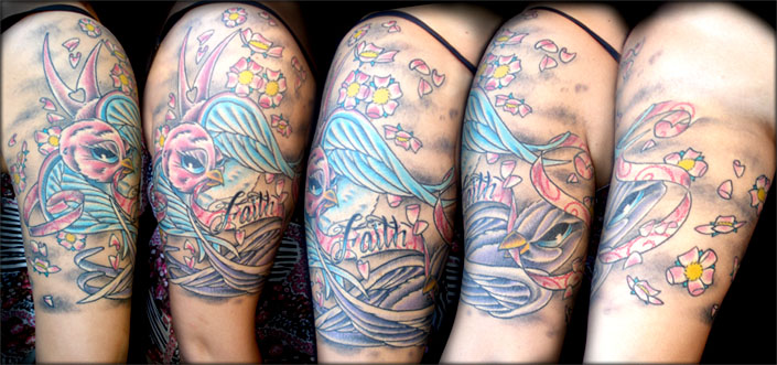 Looking for unique Anthony Riccardo Tattoos?  Swallows of Faith