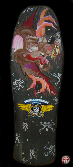 Looking for unique Skate-Boards Art Galleries?  crazy rat griptape on old powell pertalta board