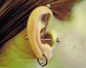 Looking for unique  Body Piercing Galleries? Industrial ear project