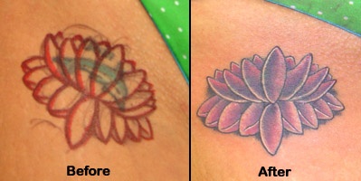 Looking for unique Anthony Riccardo Tattoos?  Lotus Cover Up