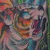 tattoo galleries/ - tiger manuvering through lava rocks