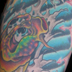 tattoo galleries/ - 3 eyed koi and severed panther head sleeve