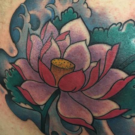 Traditional Asian - Lotus Tattoo