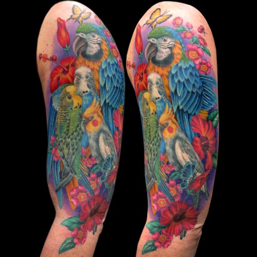 tattoos/ - Exotic Birds Tattoo - 49844