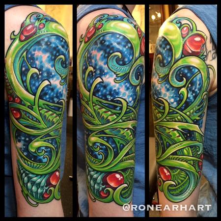 tattoos/ - Neon Biomech Halfsleeve Tattoo - 114872