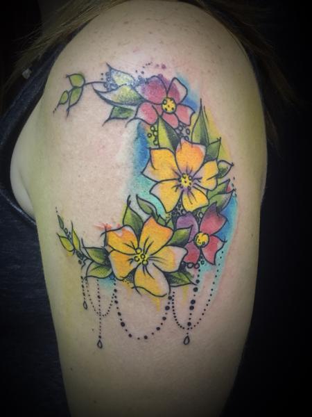 tattoos/ - Watercolor flowers - 127410