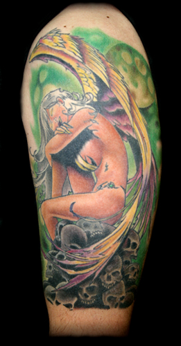 Looking for unique  Tattoos? Angel Scene