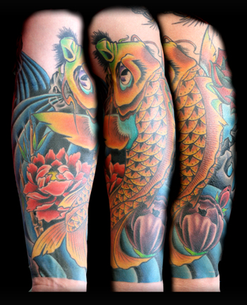 Looking for unique  Tattoos? Dragon Koi