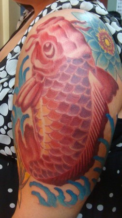 Mason - Red koi fish