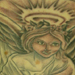 tattoo galleries/ - Angel with Rosary Tattoo