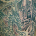 tattoo galleries/ - Dragon with Castle Tattoo