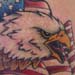 tattoo galleries/ - Eagle with American Flag Tattoo