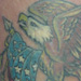 tattoo galleries/ - Eagle holding American Flag tattoo
