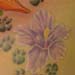 tattoo galleries/ - Flowers with Paw Prints Tattoo