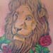 tattoo galleries/ - Lion and Flowers Tattoo