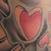 tattoo galleries/ - Skull with Heart Eyes Tattoo