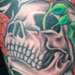 tattoo galleries/ - Skull with Dagger Tattoo