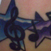 tattoo galleries/ - Stars and Music Notes Tattoo