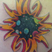 tattoo galleries/ - Tribal sun with planets tattoo