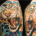 tattoo galleries/ - tiger / mum flower