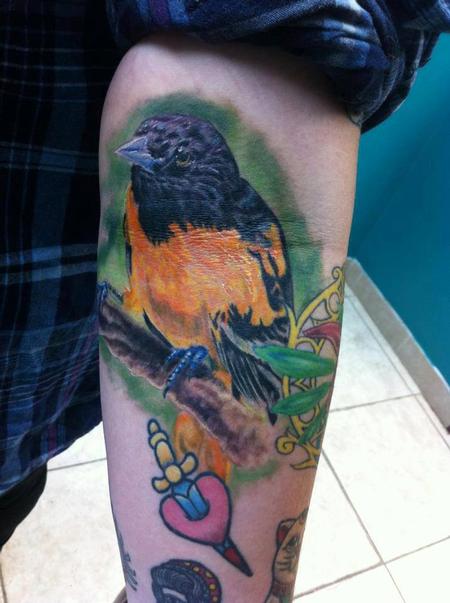 tattoos/ - In-progress Oriole Bird Tattoo - 104059