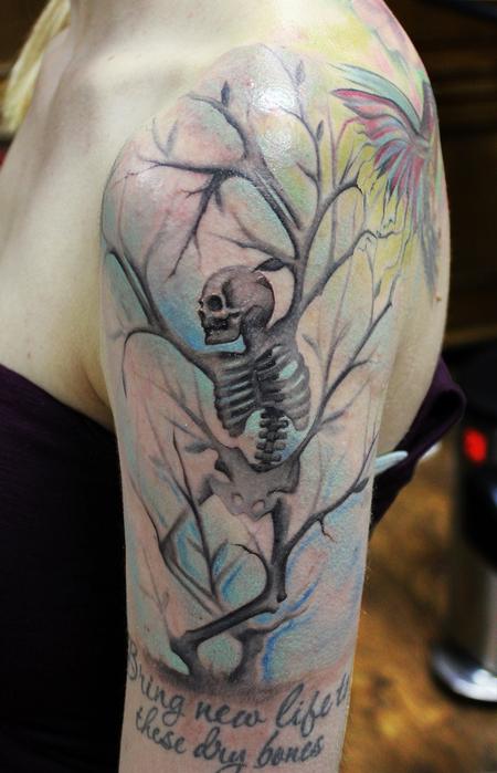 Tattoos - Skull Tree Tattoo - 116950