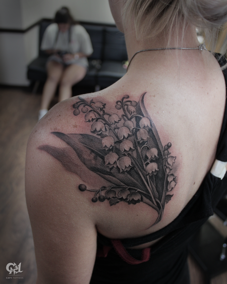 Tattoos - Lily of the Valley Flower Tattoo - 129493