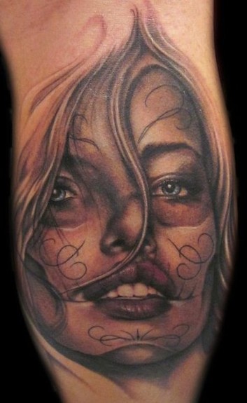 tattoos/ - Day of the Dead Girl Tattoo - 52950