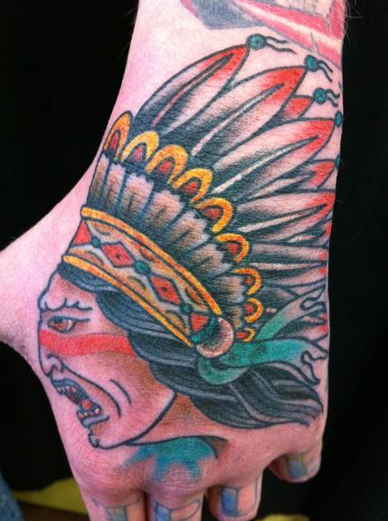 tattoos/ - Indian head hand tattoo - 53286