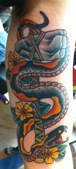 tattoos/ - Traditional snake tattoo - 53285