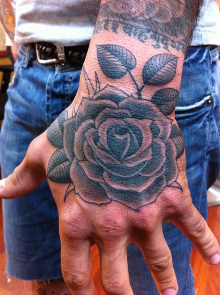 tattoos/ - Black and Gray Rose Tattoo - 57955