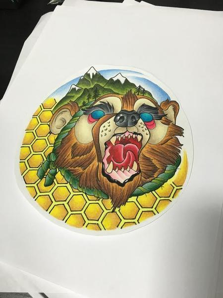 Art Galleries - Color Bear and Honey Comb - 124946