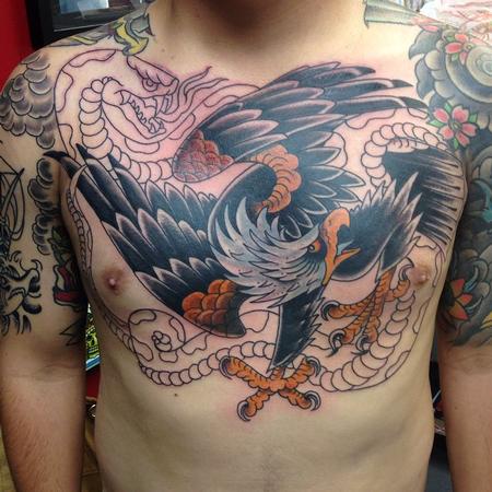 tattoos/ - Eagle & Snake in progress - 94455
