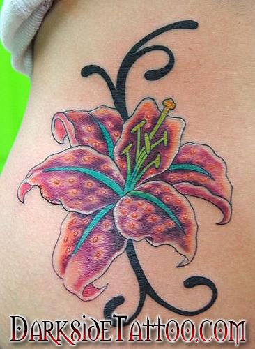 tattoos/ - Color flower tattoo - 87354