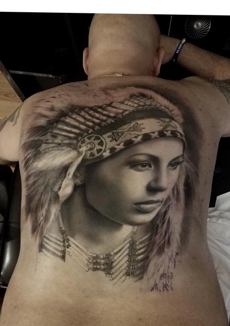 tattoos/ - David Vega Native Woman - 131077
