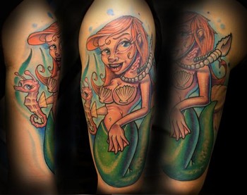 tattoos/ - mermaid action - 46539