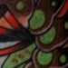 Flip top hat Shrimp Tattoo Design Thumbnail