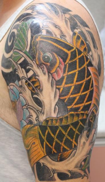 tattoos/ - Color Koi Fish Tattoo - 61638