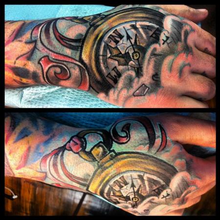 tattoos/ - Compass hand tattoo - 77206