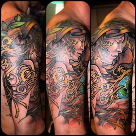 tattoos/ - Art Nouveau Inspired Tattoo - 77205