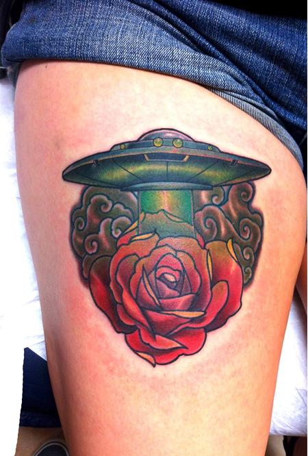 tattoos/ - Spaceship rose - 80123