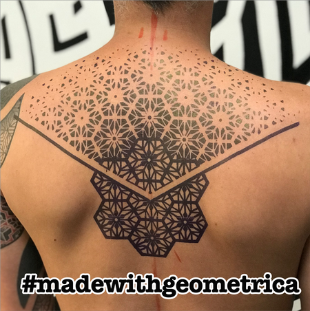 tattoos/ - geometric back tattoo - 141739
