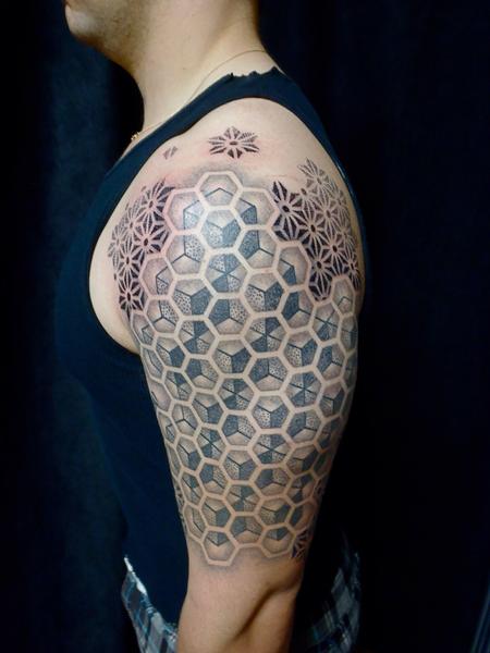 tattoos/ - Geometry half sleeve - 99977