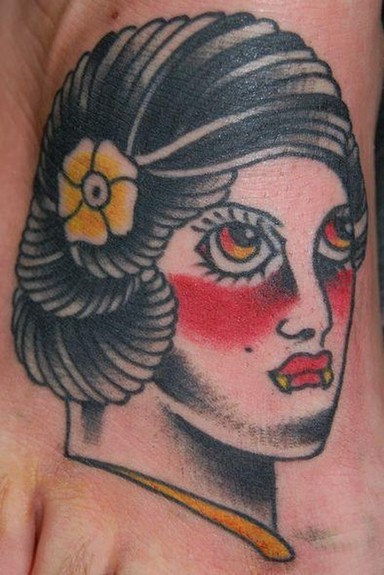 tattoos/ - Traditional  Vampire Girl  - 51665