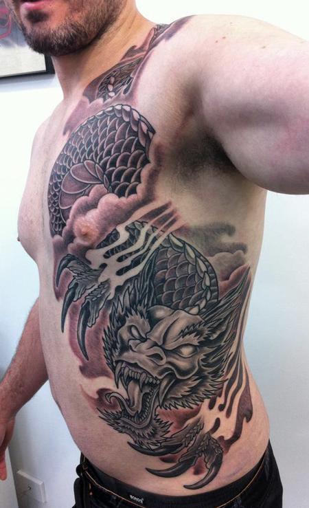 tattoos/ - Rib Dragon Tattoo - 71506