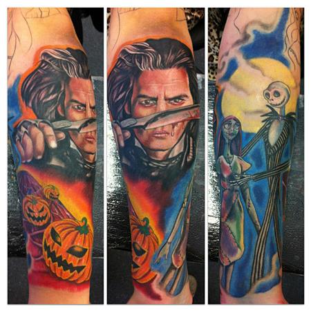 tattoos/ - Tim Burton half sleeve - 71507