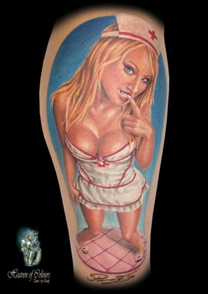 tattoos/ - Nurse Pinup Tattoo - 52488
